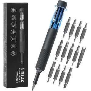27-in-1 Precision Screwdriver Set, Magnetic Mini Screwdriver Repair Tool Kit for Phone, Watch, Computer, Laptop, Electronics,